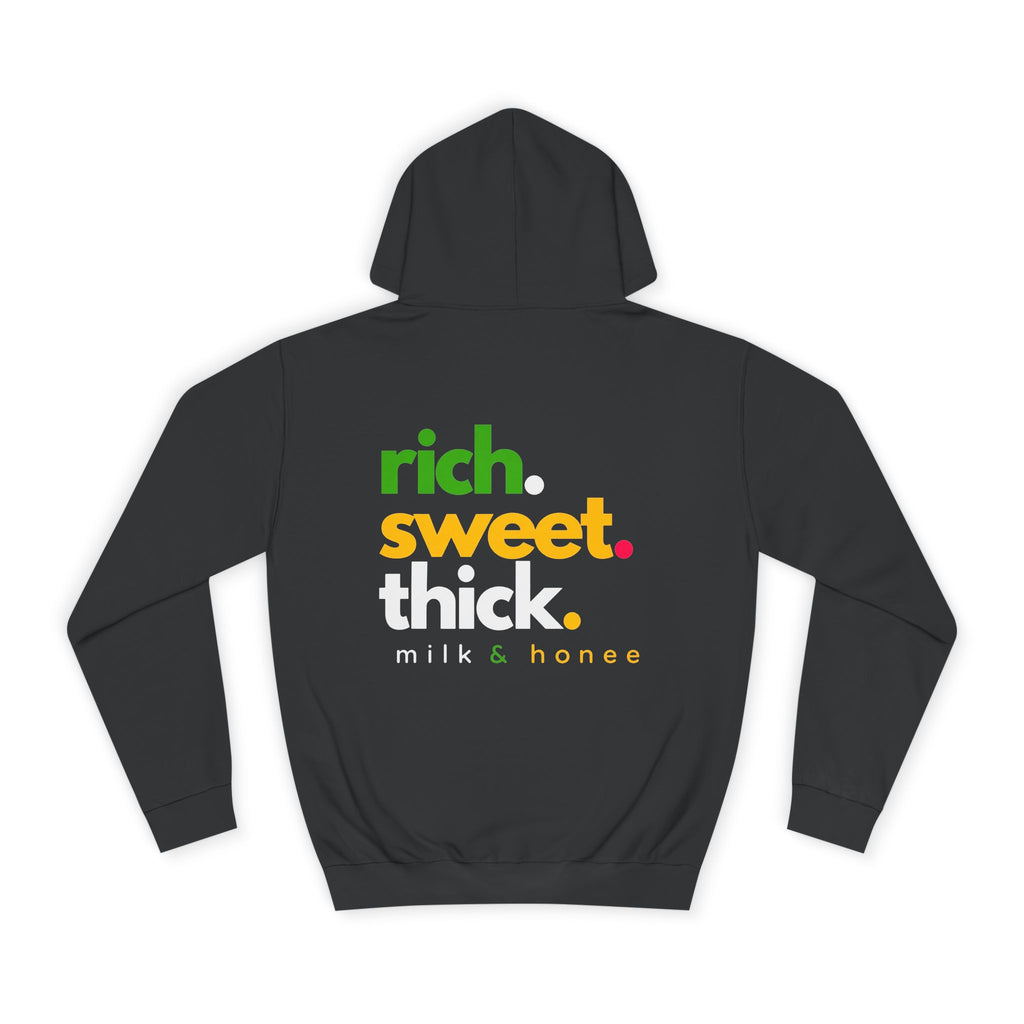 "Rich Sweet Thick" Graphic College Pullover