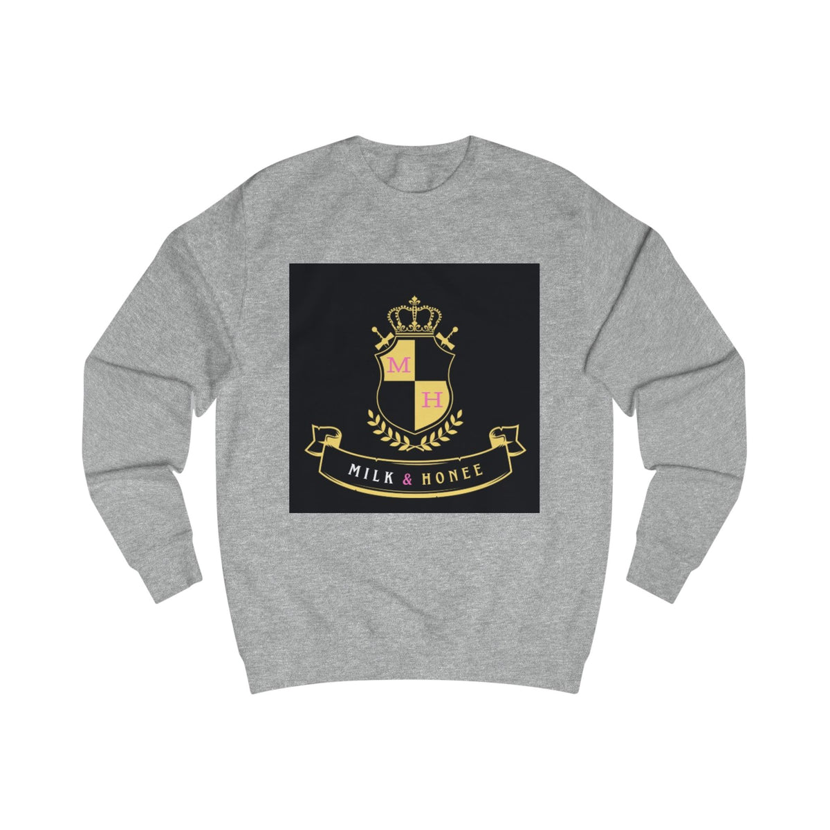 "Milk & Honee" QUEEN'S CREST Crewneck