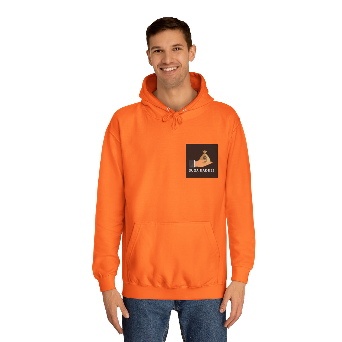 College Hoodie — Retro 'Watch n Learn Gold' Graphic Pullover