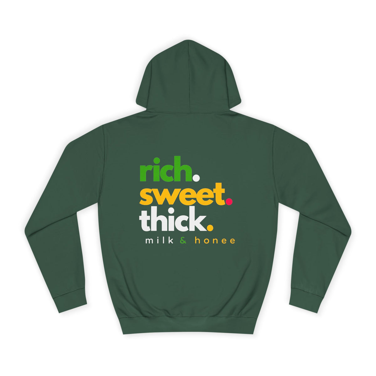 "Rich Sweet Thick" Graphic College Pullover