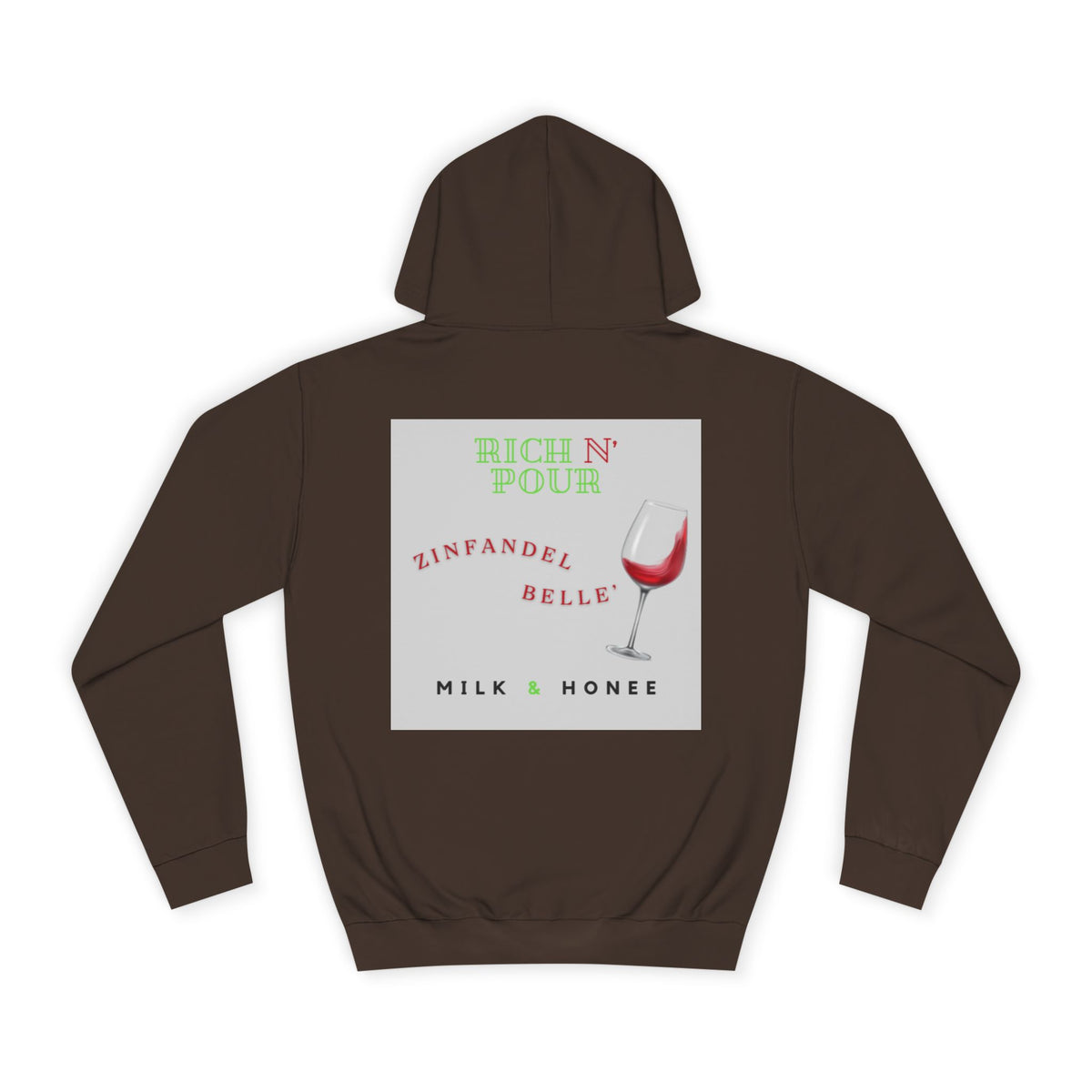Wine Club Hoodie — "M&H Zinner 2" Graphic College Pullover