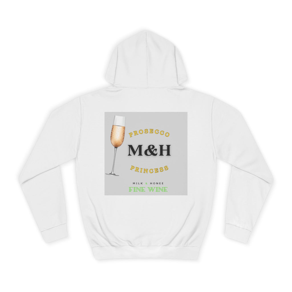Wine Club Hoodie — "M&H Prosecco" Graphic College Pullover