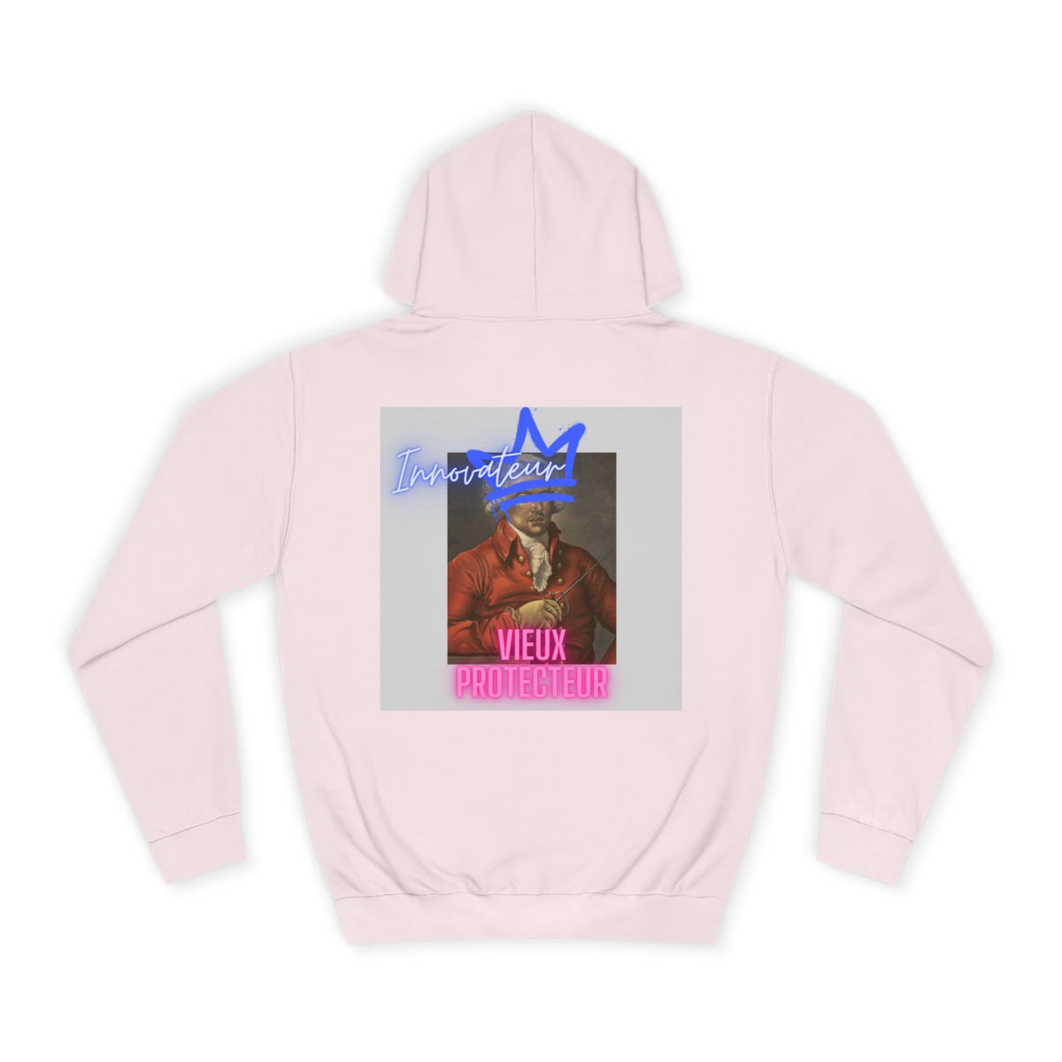 College Hoodie — Retro Neon 'Brozart' Graphic Pullover