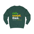 "rich. sweet. thick." Milk & Honee Graphic Crewneck