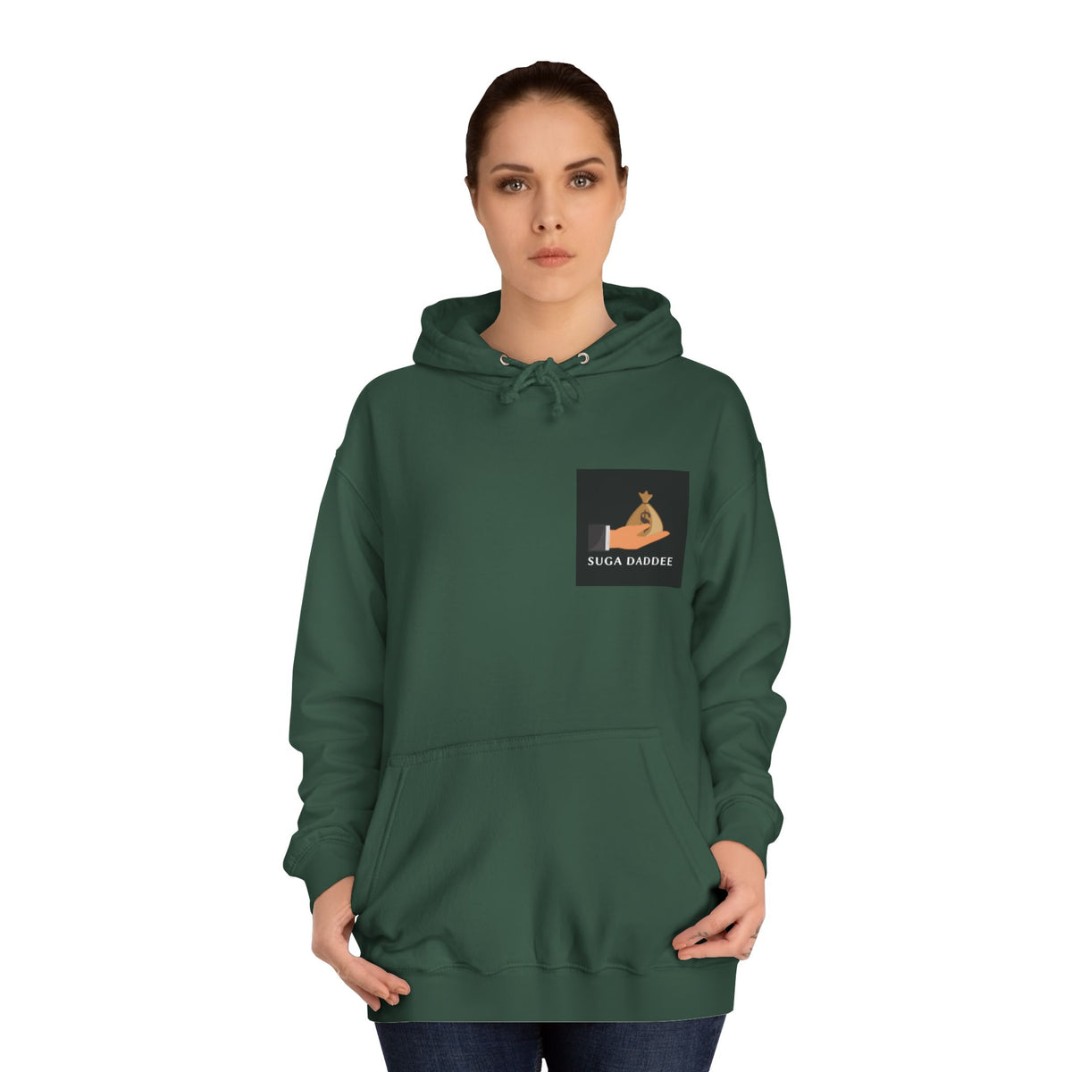 College Hoodie — Retro 'Watch n Learn Gold' Graphic Pullover