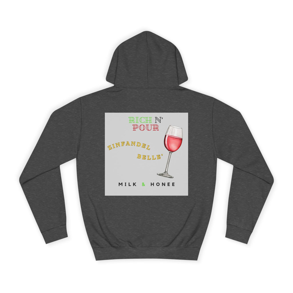 Wine Club Hoodie — "M&H Zinner" Graphic College Pullover