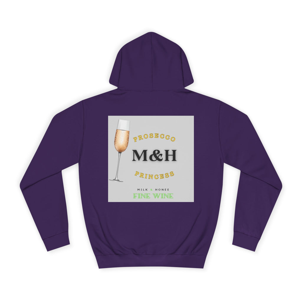 Wine Club Hoodie — "M&H Prosecco" Graphic College Pullover