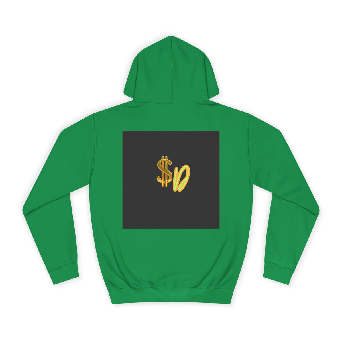 College Hoodie — Retro 'SD' Graphic Pullover