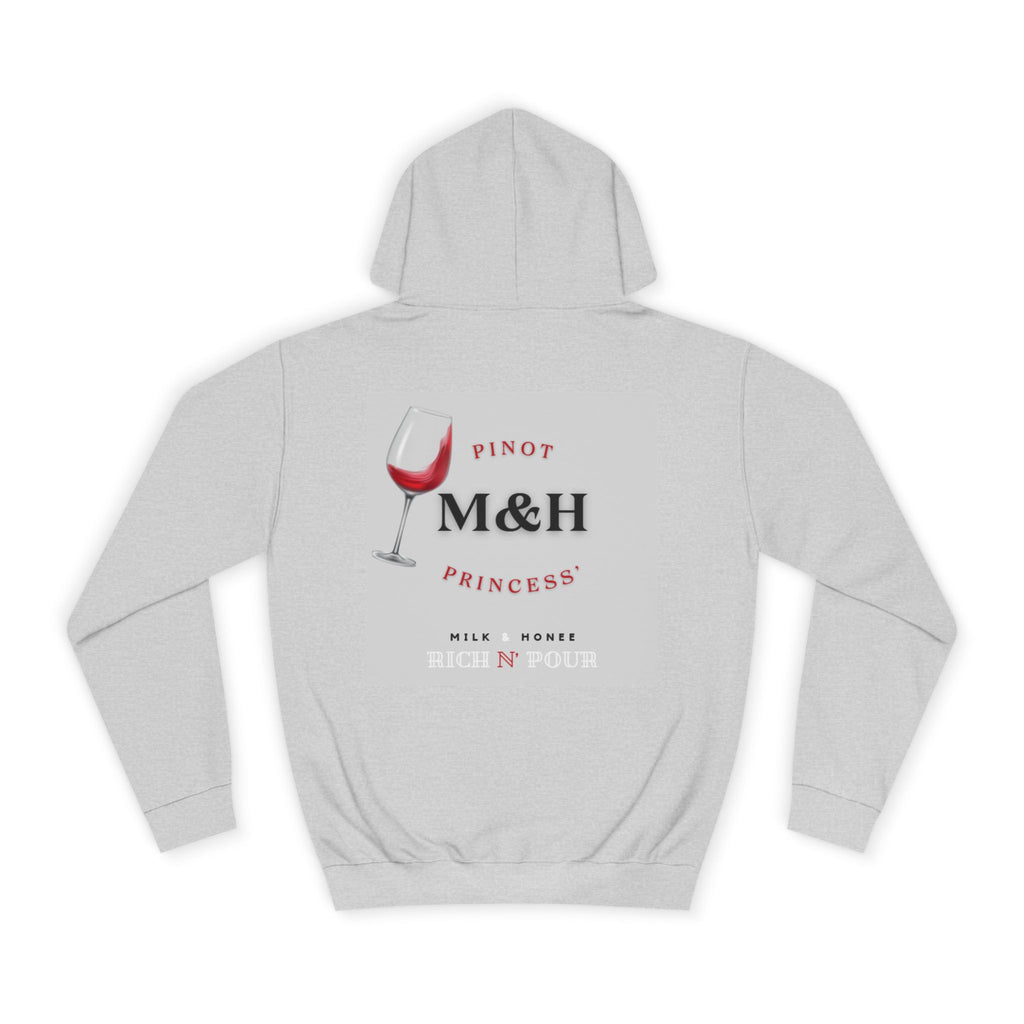 Wine Club Hoodie — "M&H Noir" Graphic College Pullover