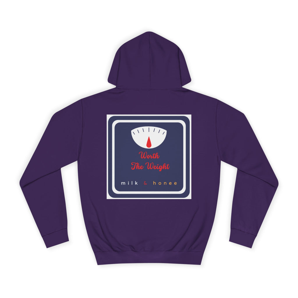 M&H Hoodie — "Worth" Graphic College Pullover