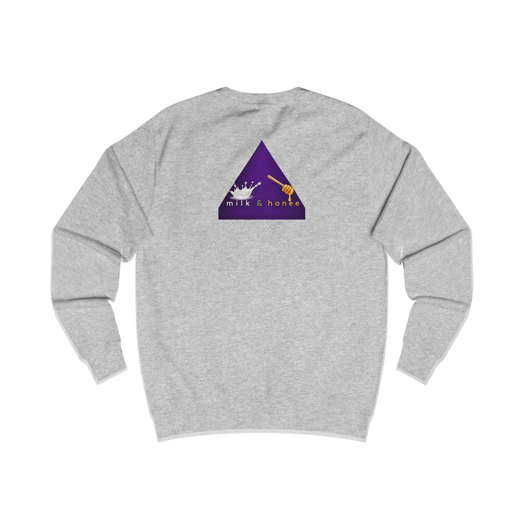 Sweatshirt — "rich. sweet. thick. 2."  Retro Typography Crewneck
