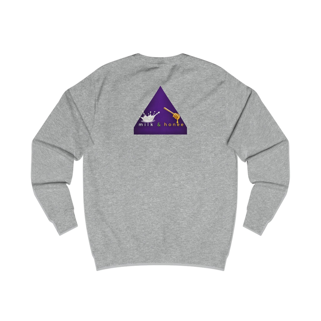 Sweatshirt — "rich. sweet. thick. 2."  Retro Typography Crewneck