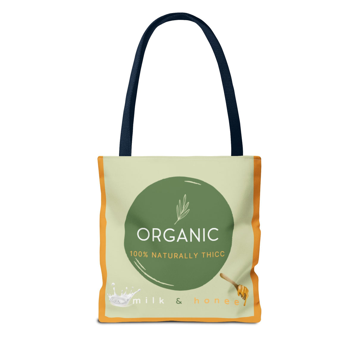 Organic Milk & Honee Tote Bag — Natural, Eco-Friendly Market Tote