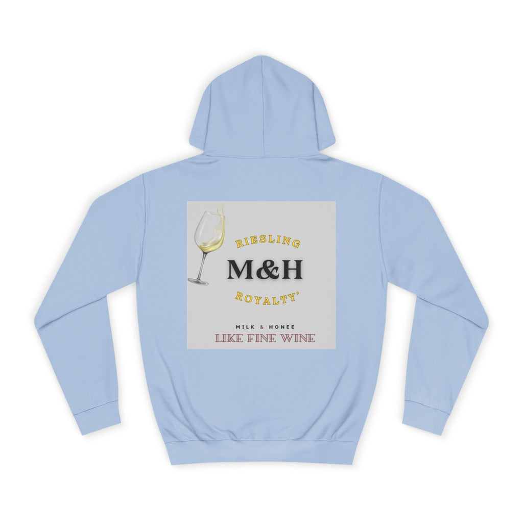 Wine Club Hoodie — "M&H Ries" Graphic College Pullover