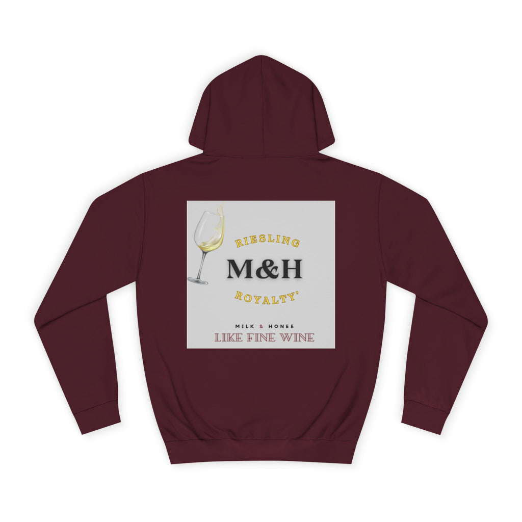 Wine Club Hoodie — "M&H Ries" Graphic College Pullover