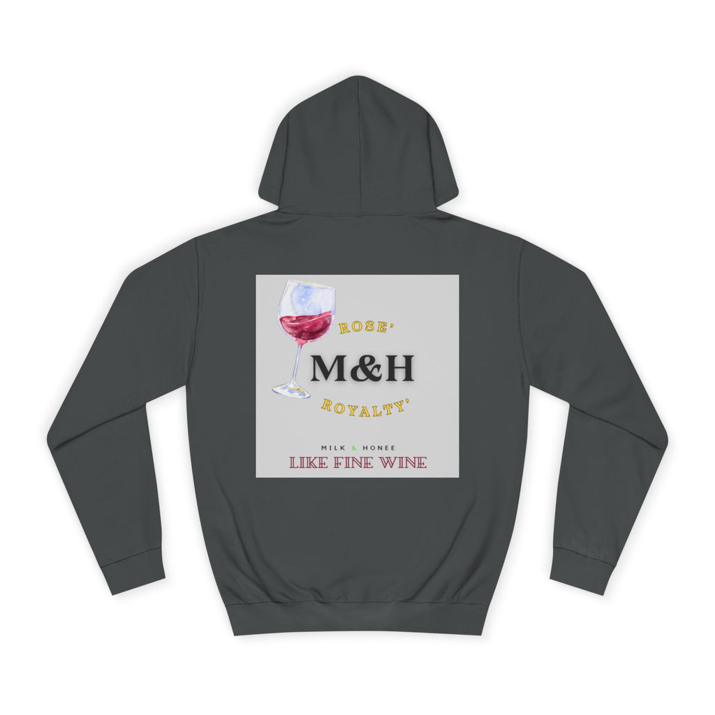 Wine Club Hoodie — "M&H Rose 2" Graphic College Pullover