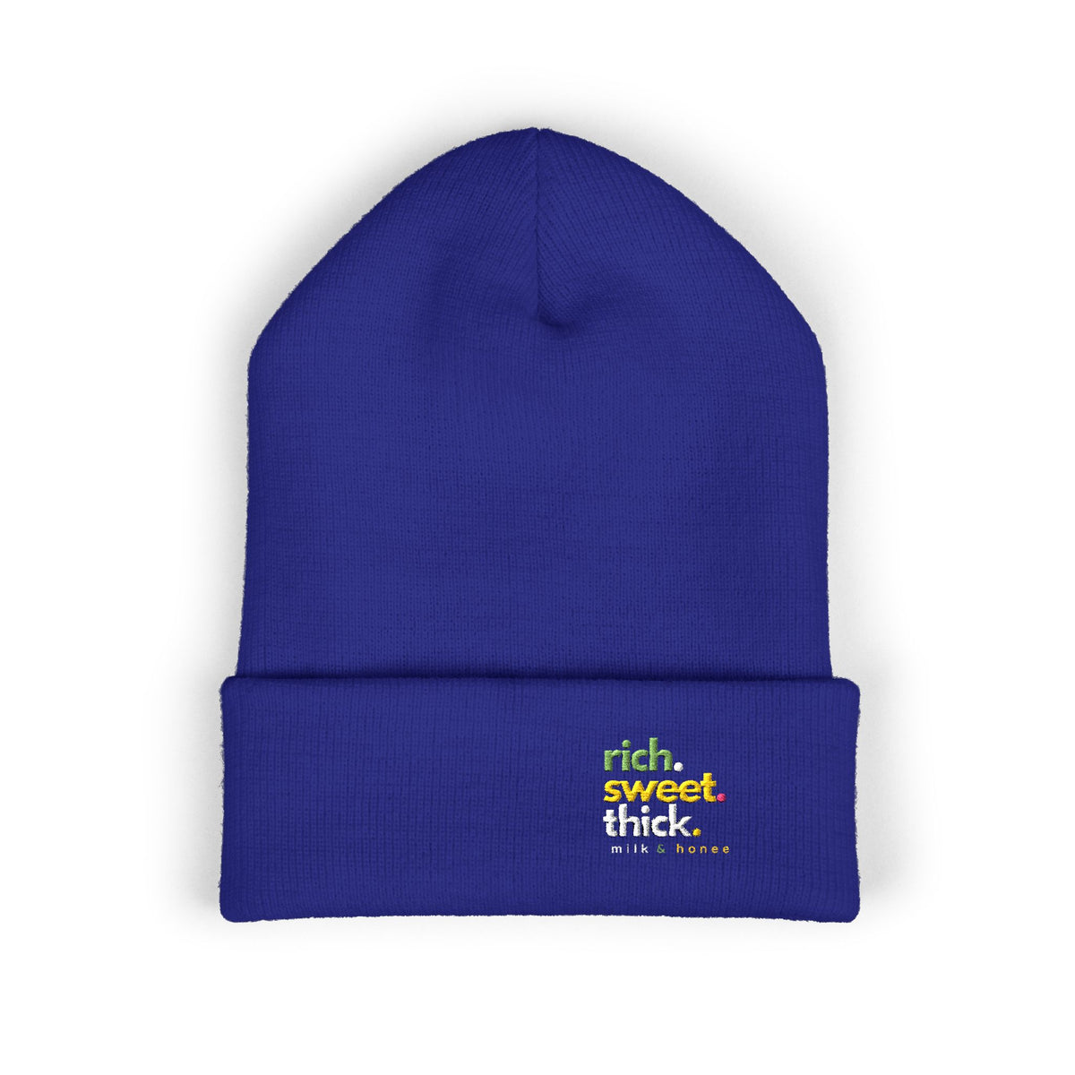 RICH SWEET THICK Beanie — Minimal Adventure Cuffed Hat