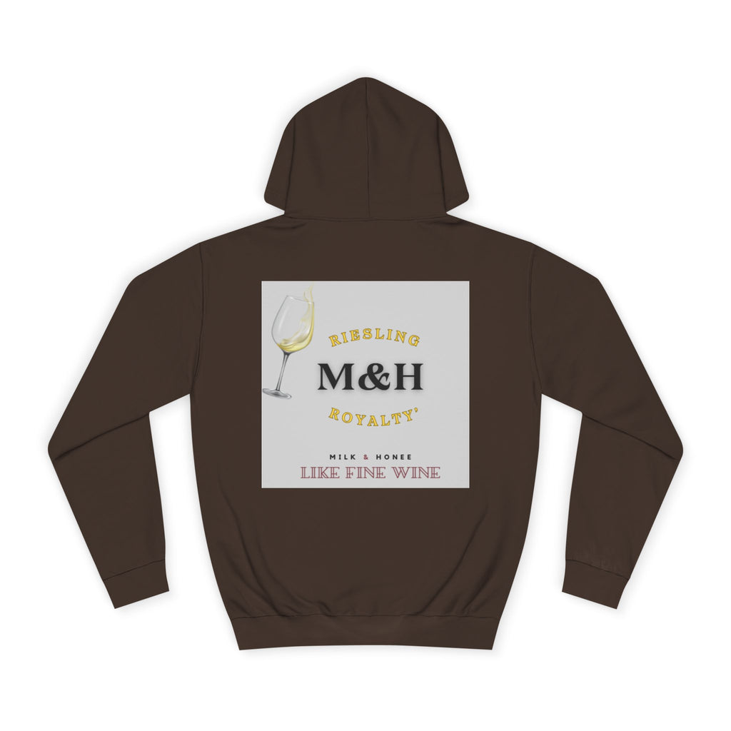 Wine Club Hoodie — "M&H Ries" Graphic College Pullover