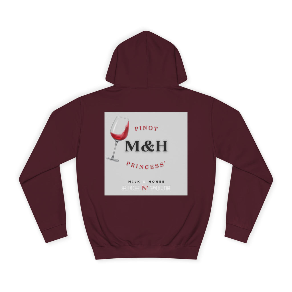 Wine Club Hoodie — "M&H Noir" Graphic College Pullover