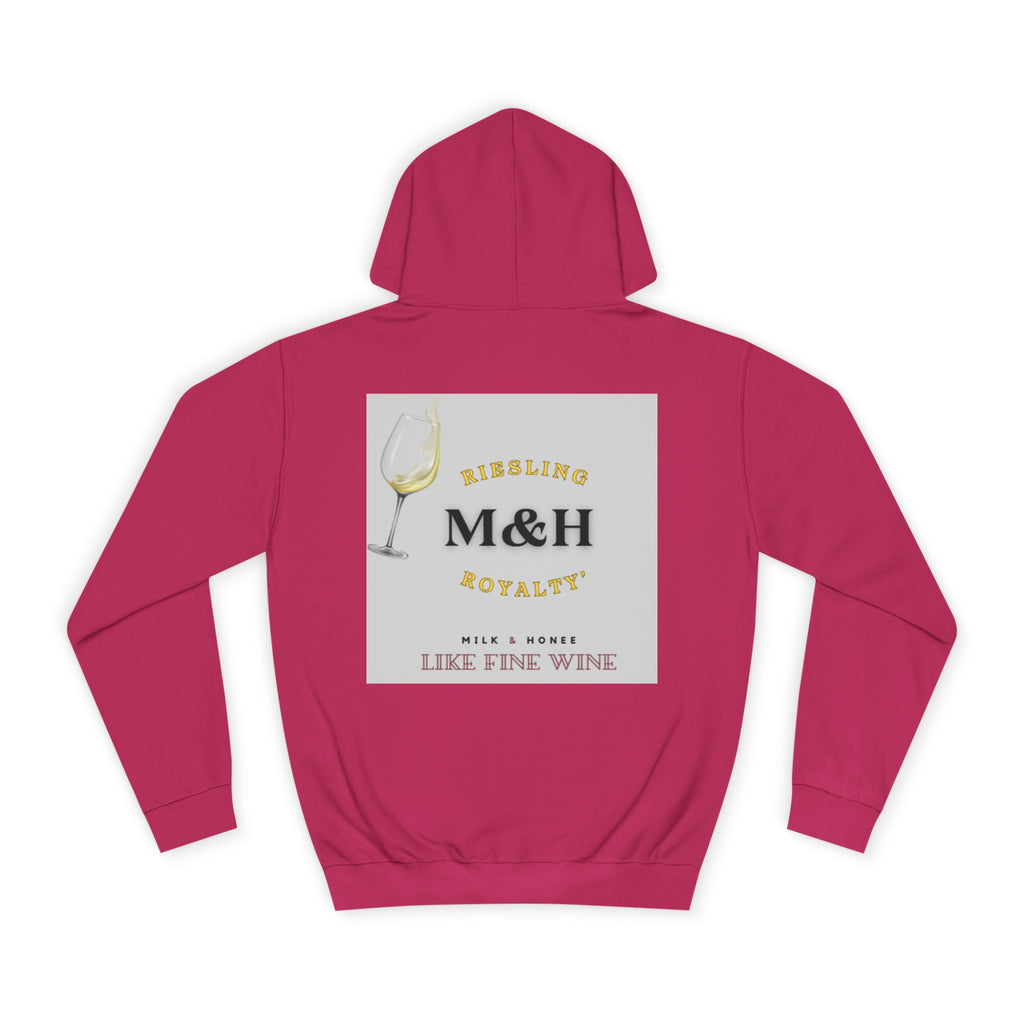 Wine Club Hoodie — "M&H Ries" Graphic College Pullover