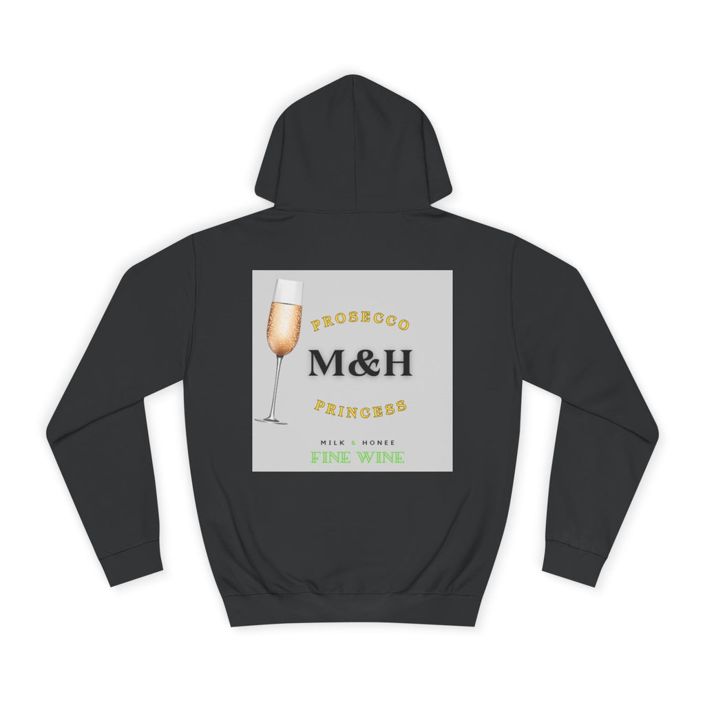 Wine Club Hoodie — "M&H Prosecco" Graphic College Pullover