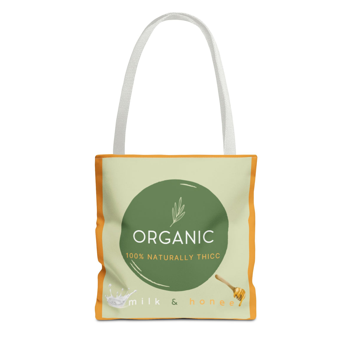 Organic Milk & Honee Tote Bag — Natural, Eco-Friendly Market Tote