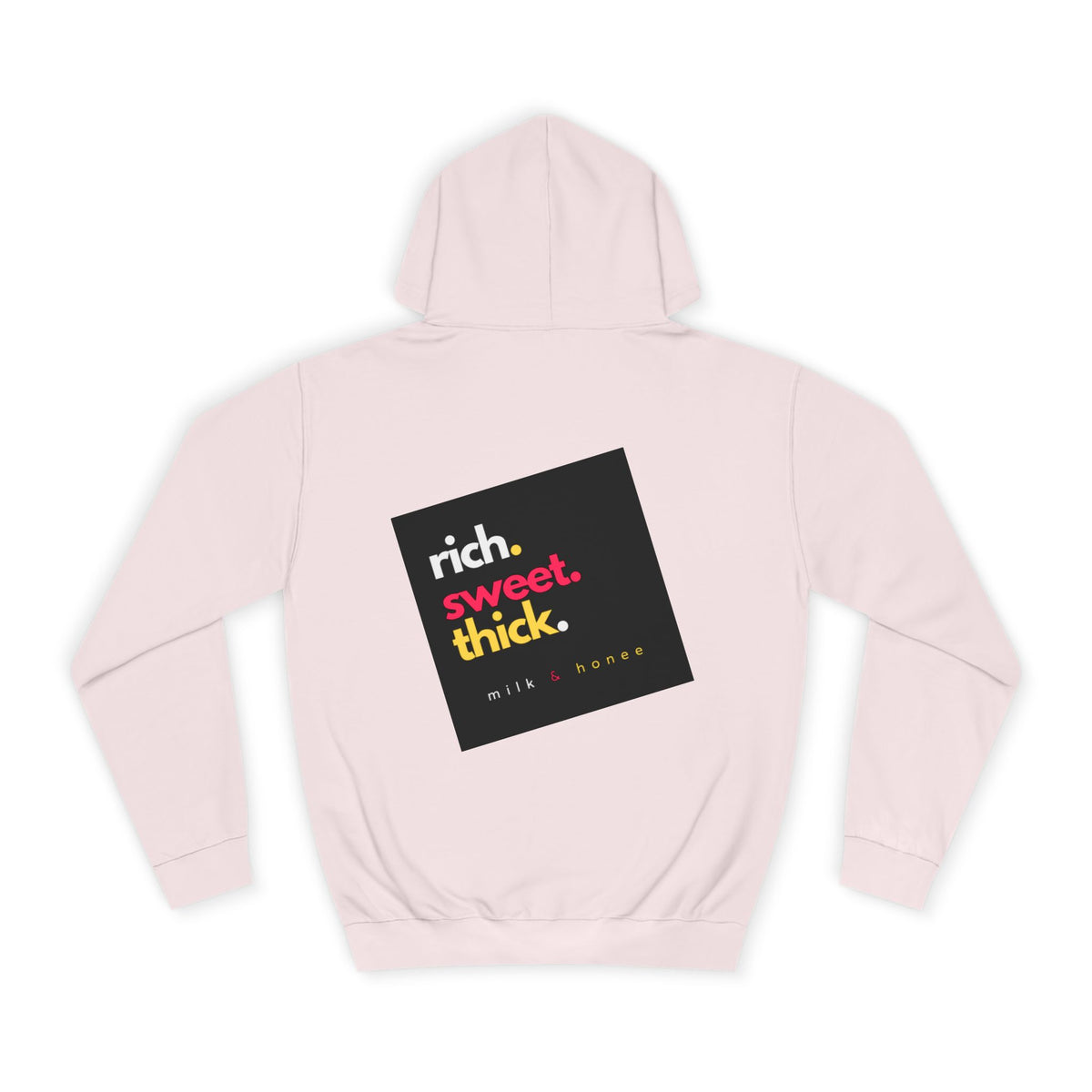 "Rich Sweet Thick" Graphic College Pullover