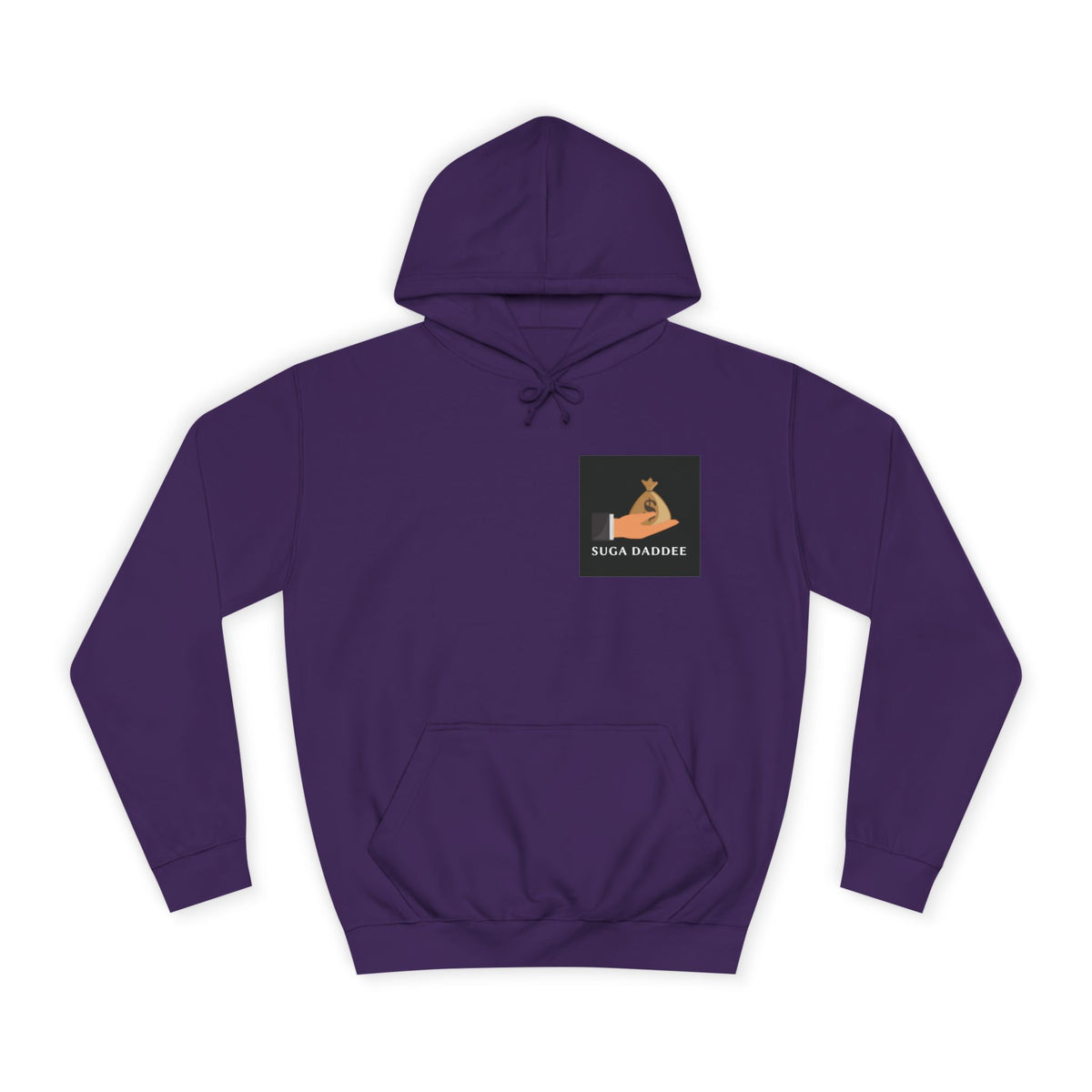 College Hoodie — Retro 'SD' Graphic Pullover