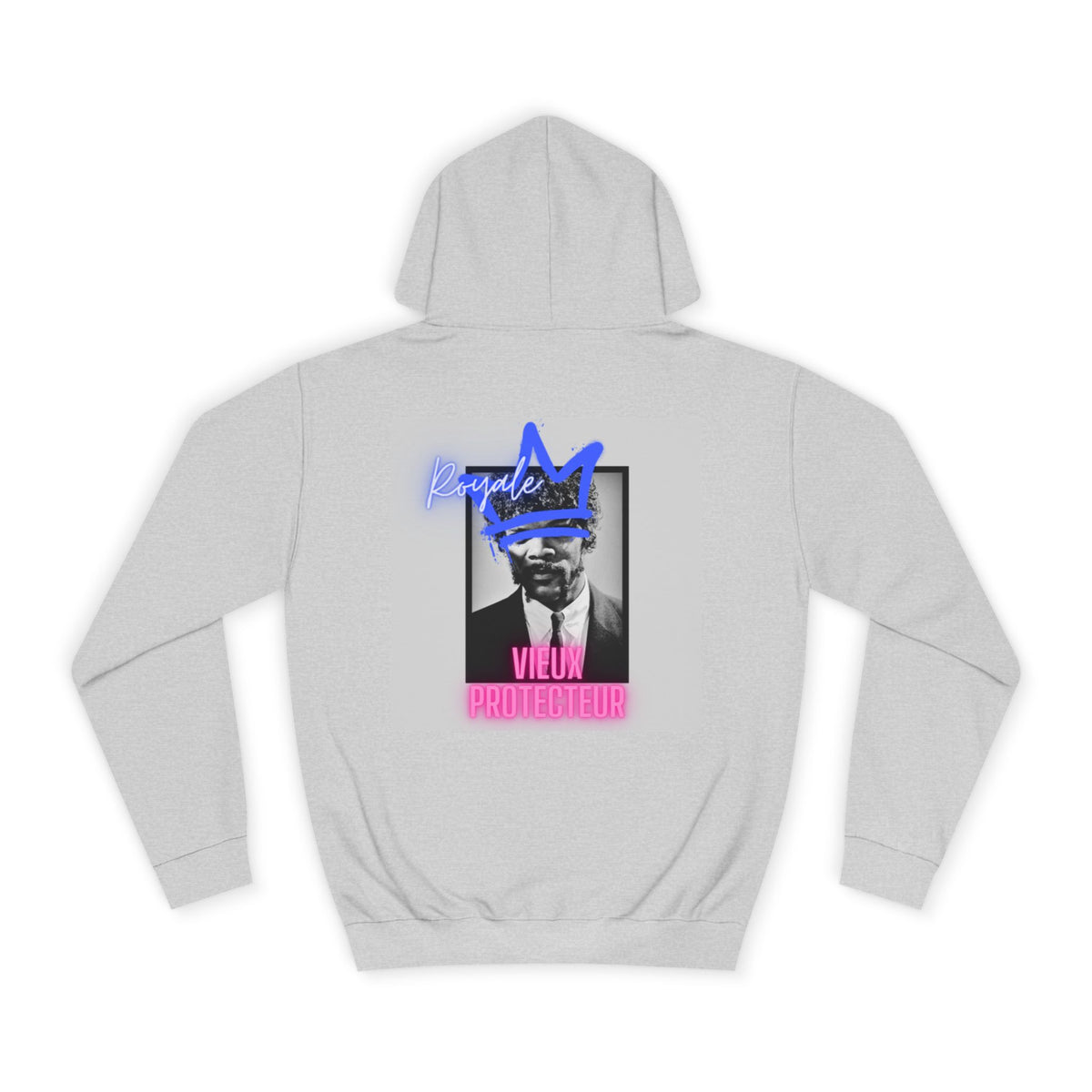 College Hoodie — Retro Neon 'Royale' Graphic Pullover