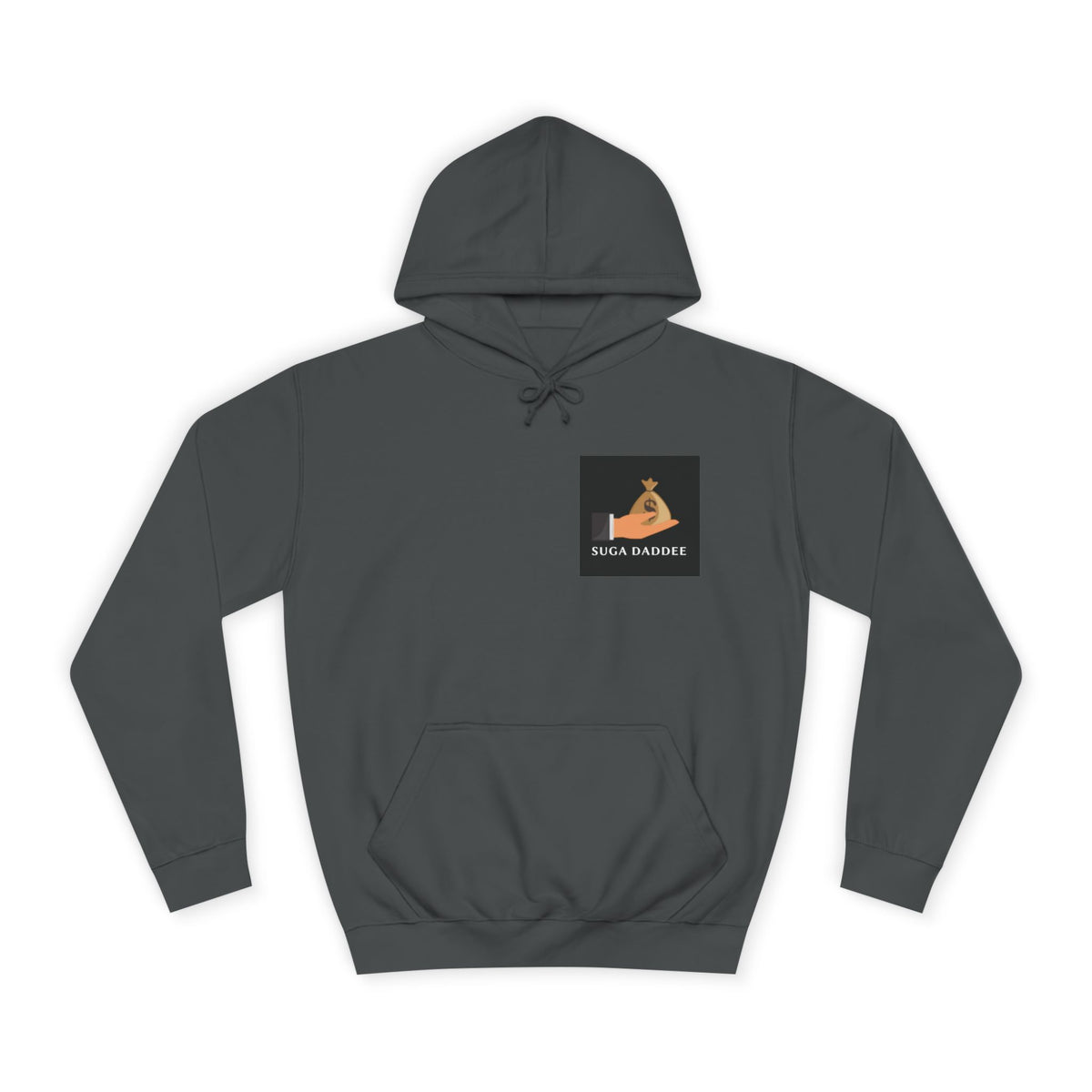 College Hoodie — Retro 'SD' Graphic Pullover