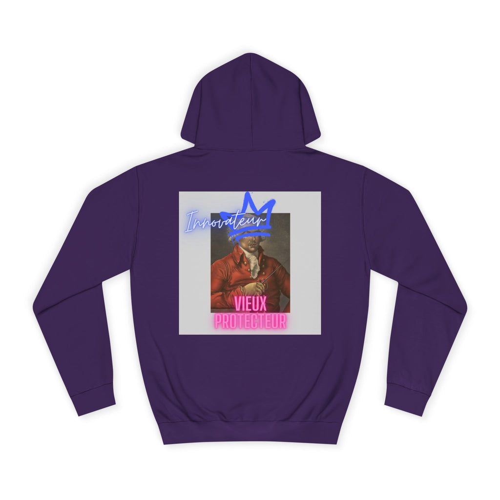 College Hoodie — Retro Neon 'Brozart' Graphic Pullover