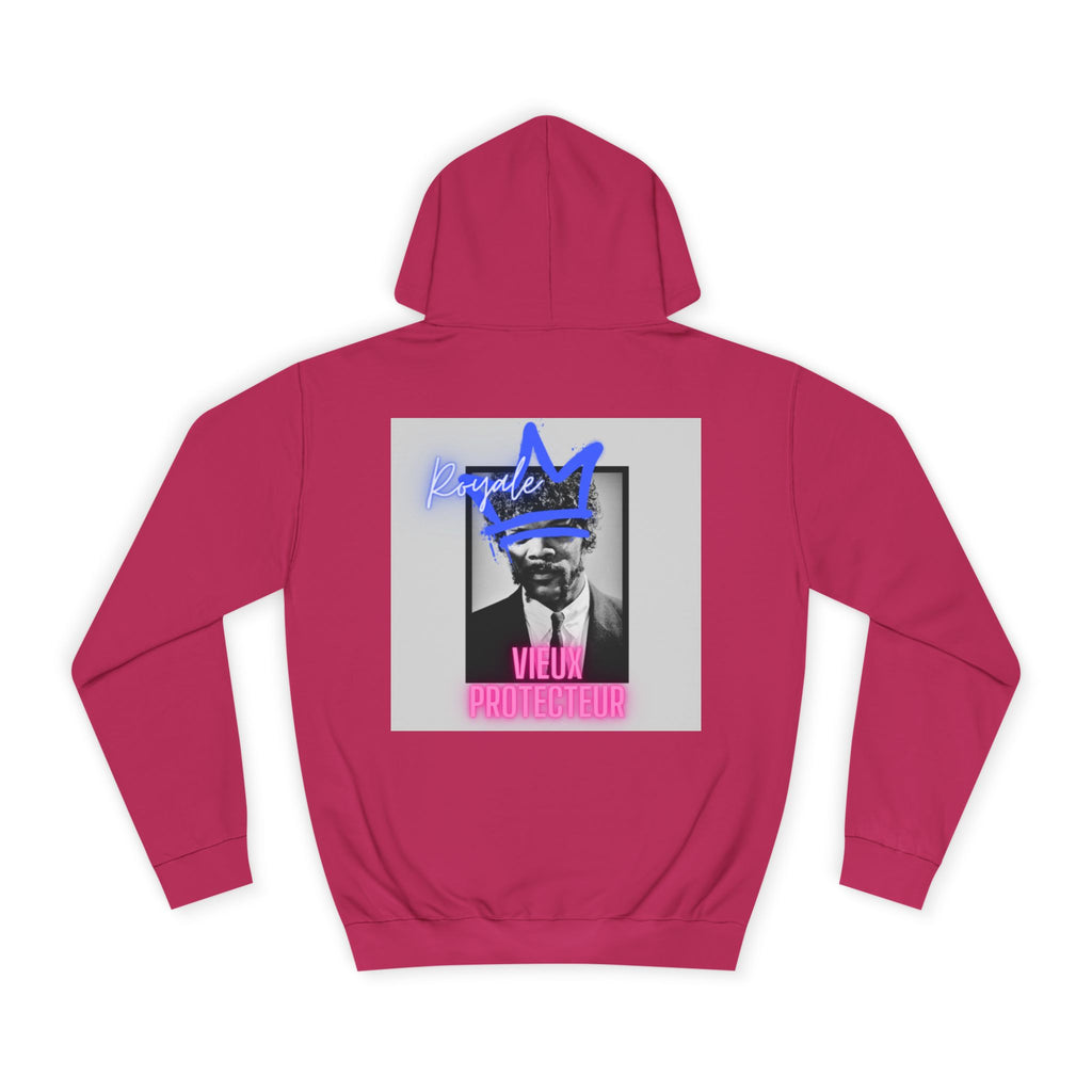 College Hoodie — Retro Neon 'Royale' Graphic Pullover