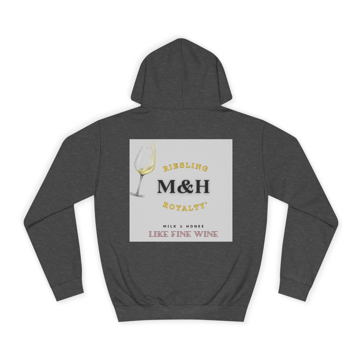 Wine Club Hoodie — "M&H Ries" Graphic College Pullover