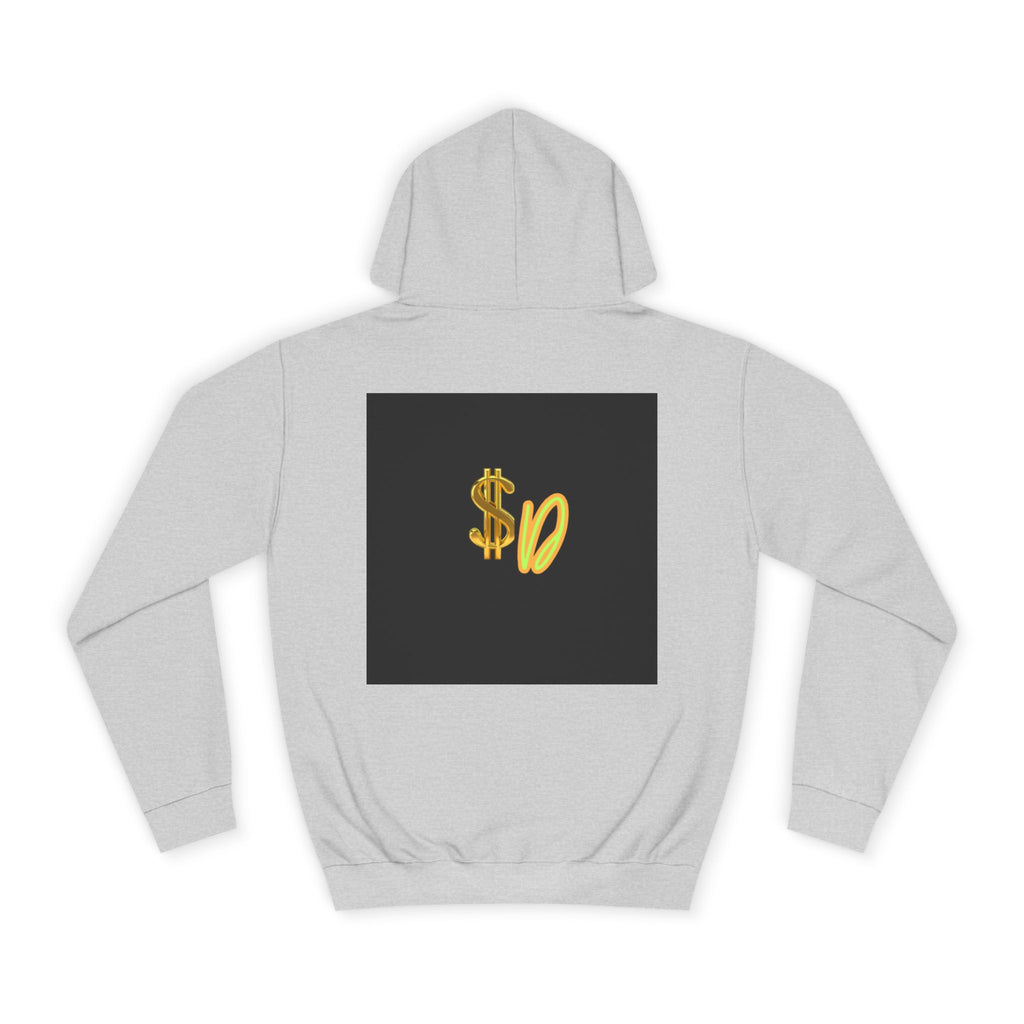 College Hoodie — Retro 'SD' Graphic Pullover
