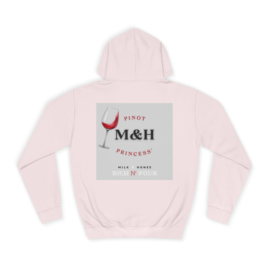 Wine Club Hoodie — "M&H Noir" Graphic College Pullover
