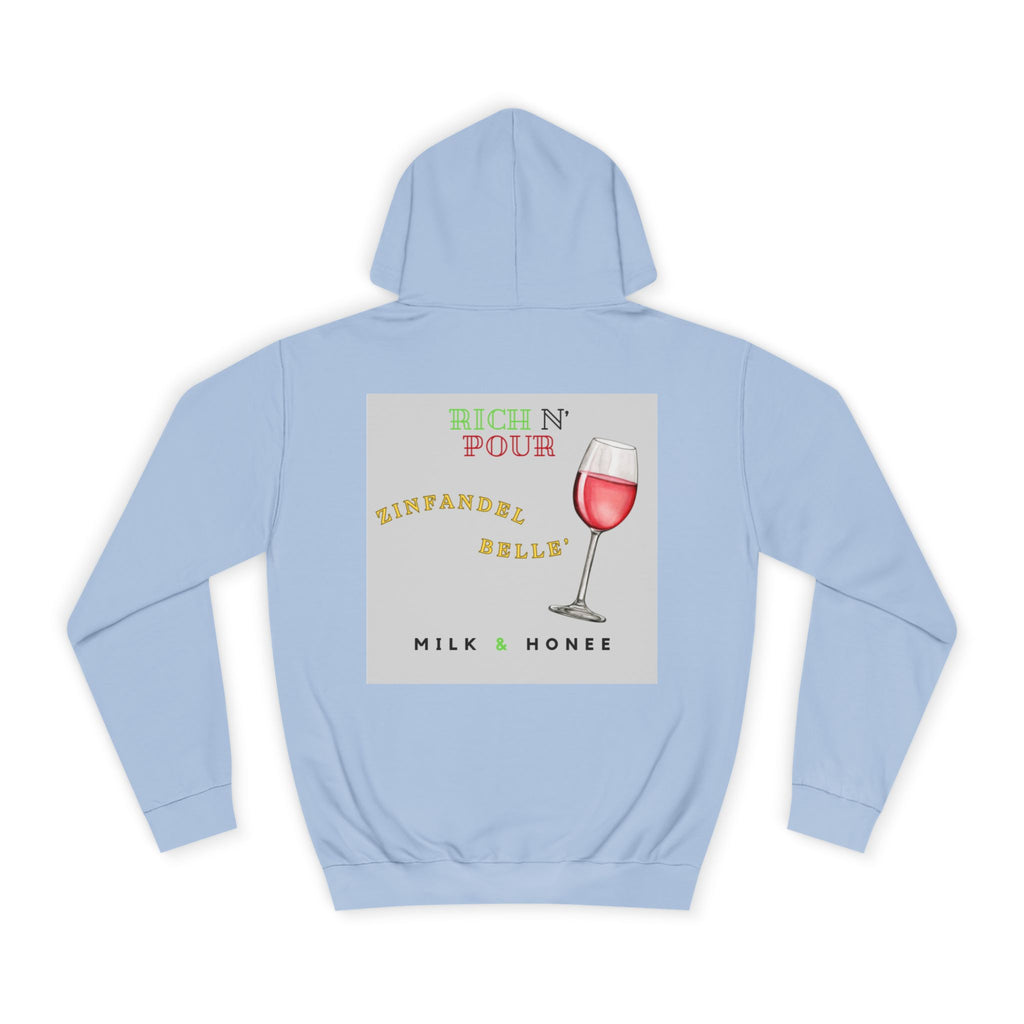 Wine Club Hoodie — "M&H Zinner" Graphic College Pullover