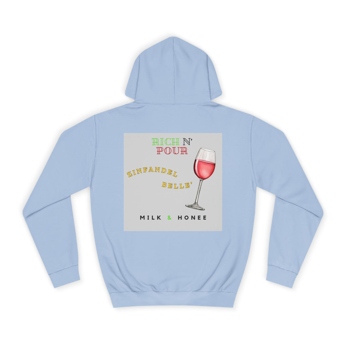 Wine Club Hoodie — "M&H Zinner" Graphic College Pullover