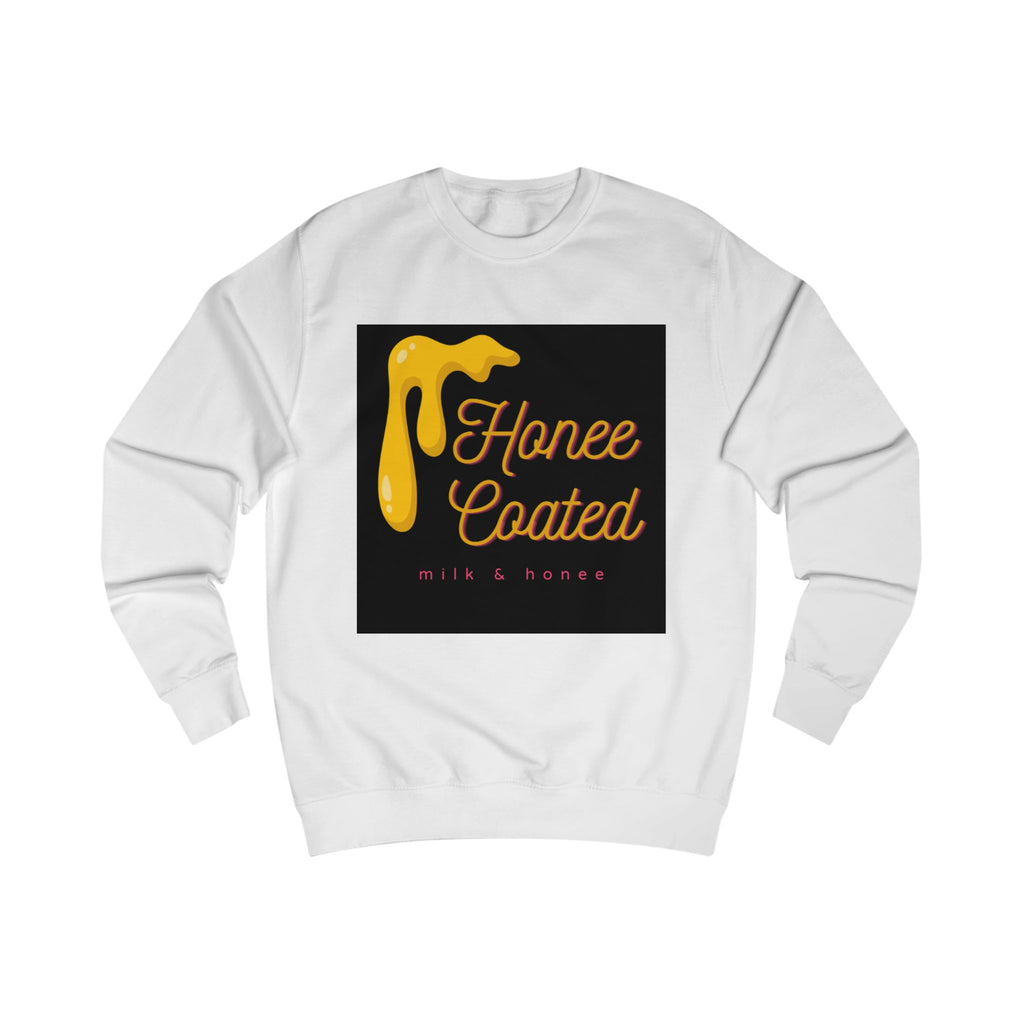 Honee Coated Sweatshirt — Retro Dripping Honey Graphic Crewneck