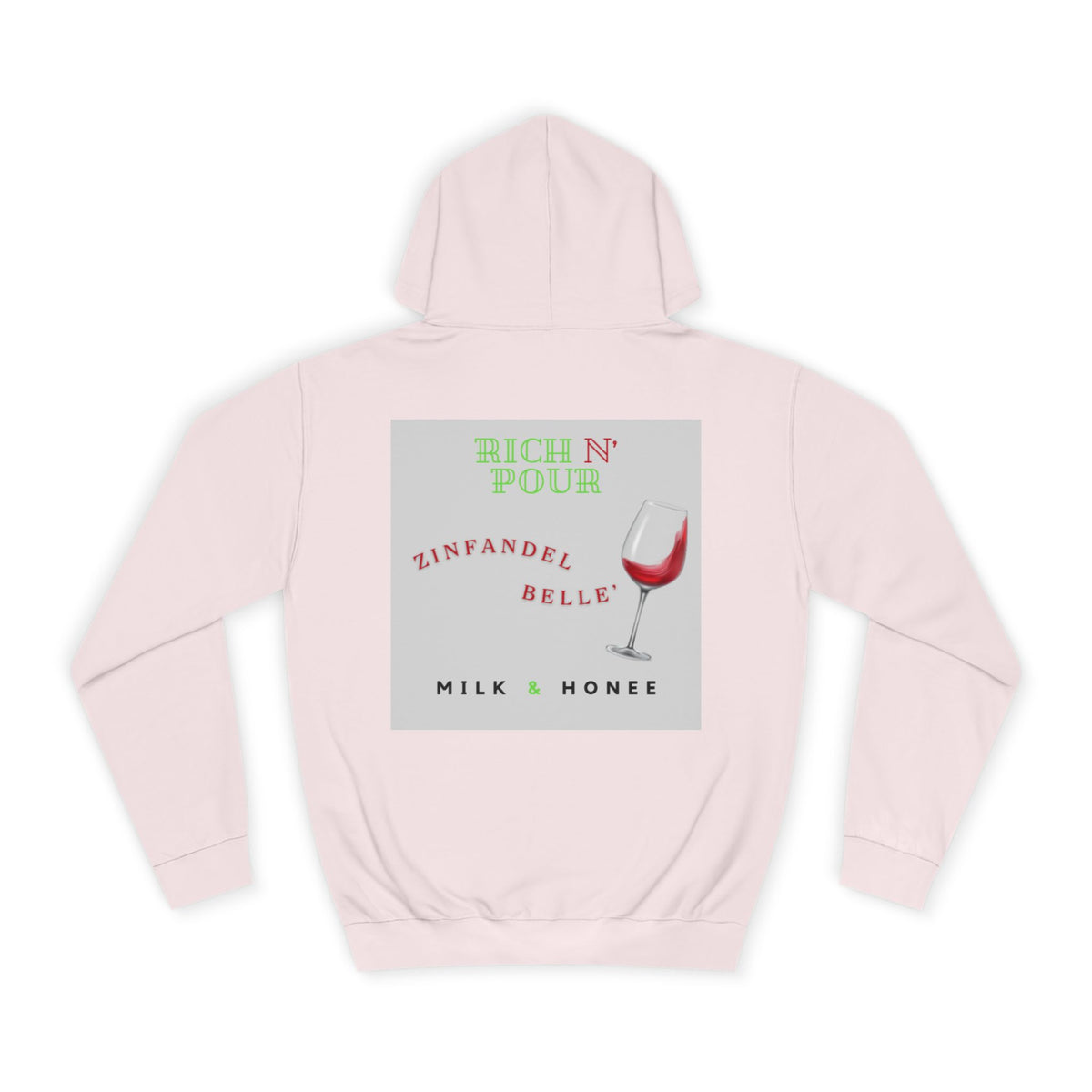 Wine Club Hoodie — "M&H Zinner 2" Graphic College Pullover