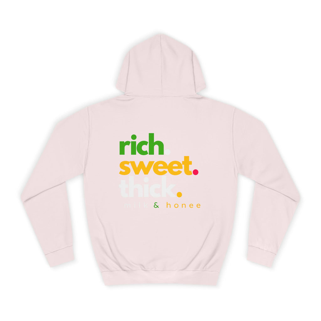 "Rich Sweet Thick" Graphic College Pullover