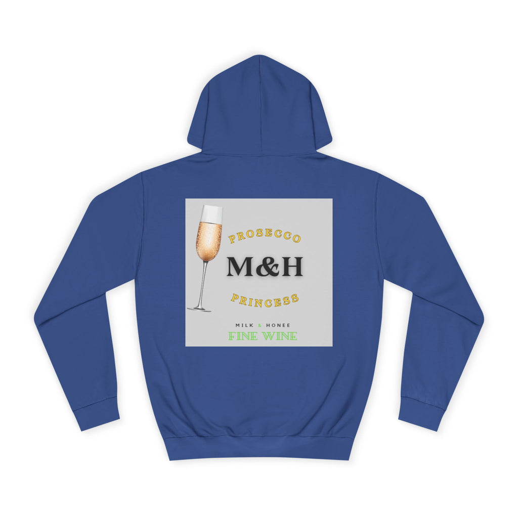 Wine Club Hoodie — "M&H Prosecco" Graphic College Pullover