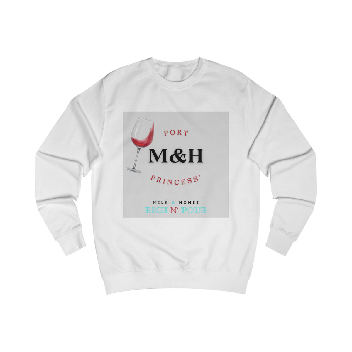 "M&H" Princess Sweatshirt — Port Milk N' Honee Crewneck