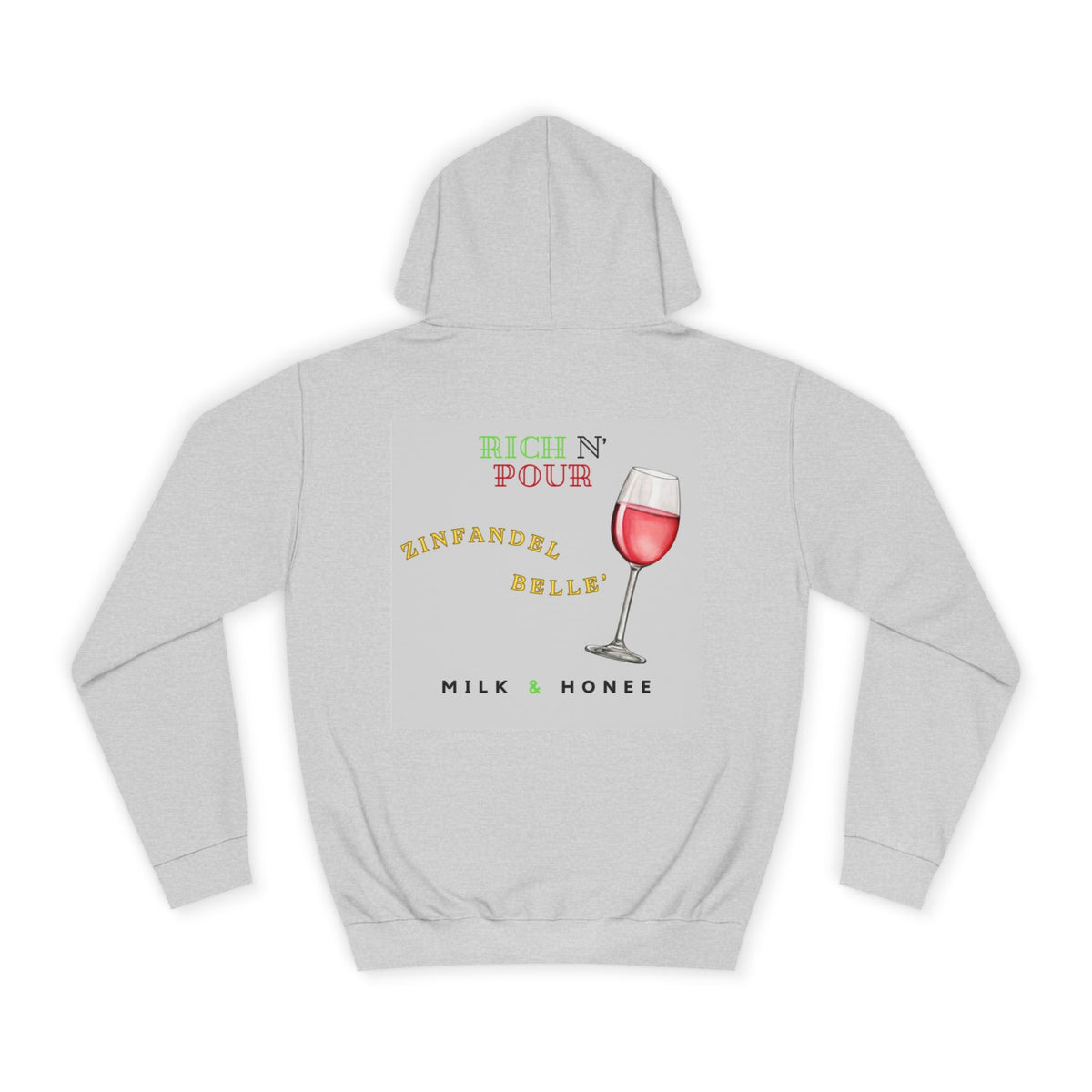 Wine Club Hoodie — "M&H Zinner" Graphic College Pullover