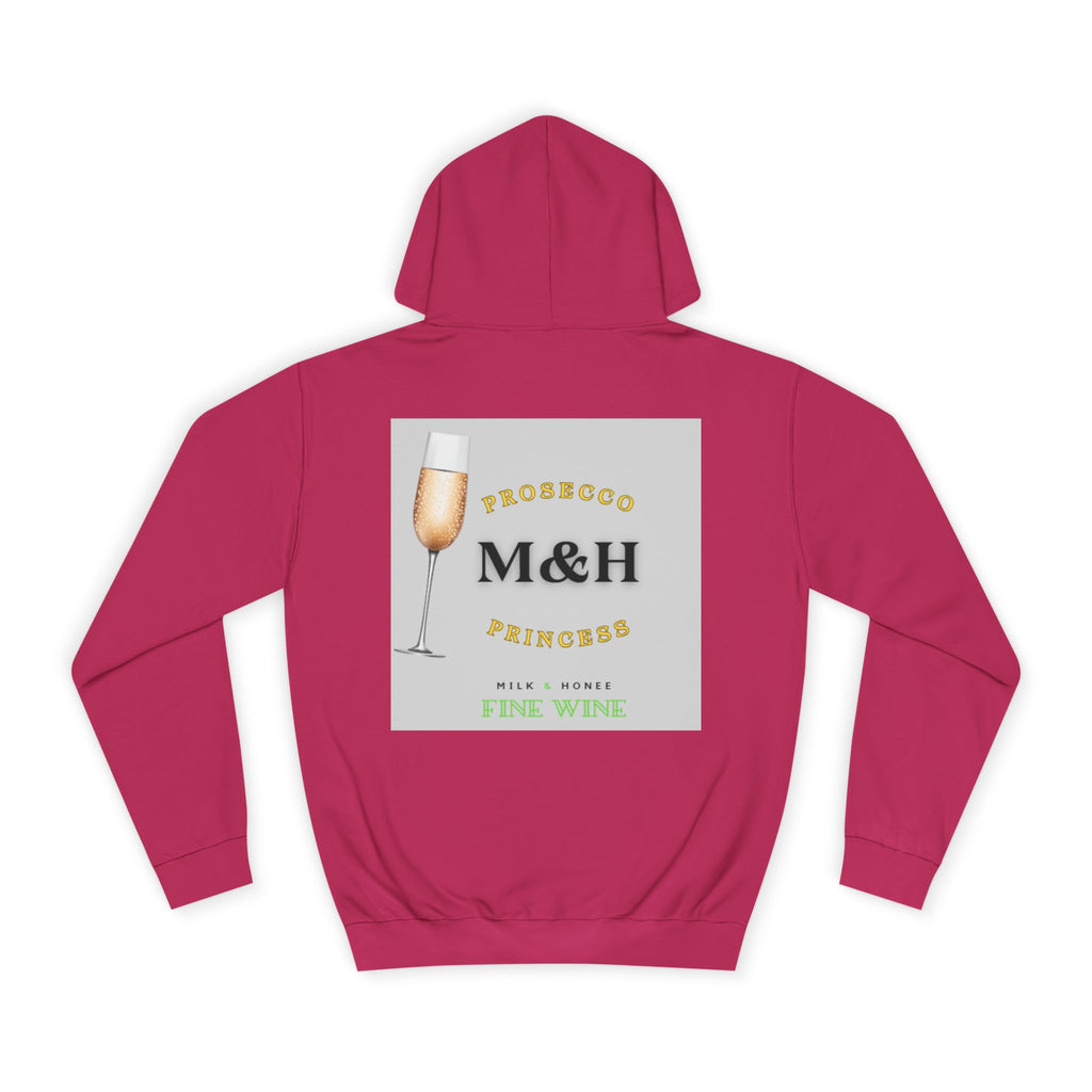 Wine Club Hoodie — "M&H Prosecco" Graphic College Pullover