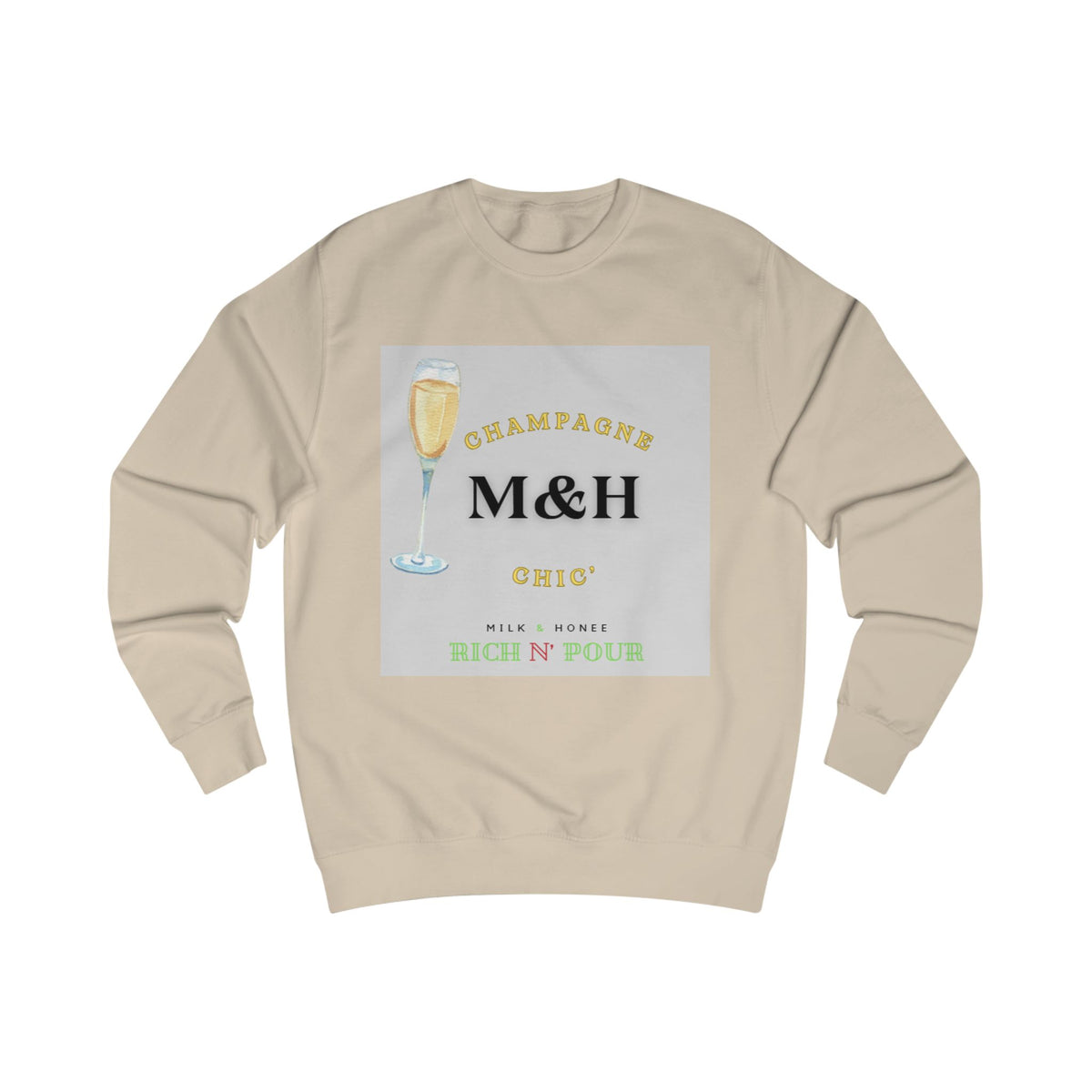 Champagne M&H Cheers Design - Sweatshirt
