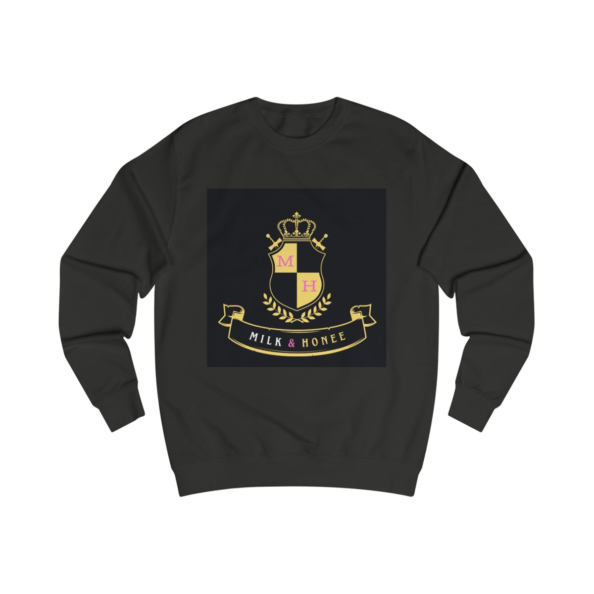 "Milk & Honee" QUEEN'S CREST Crewneck