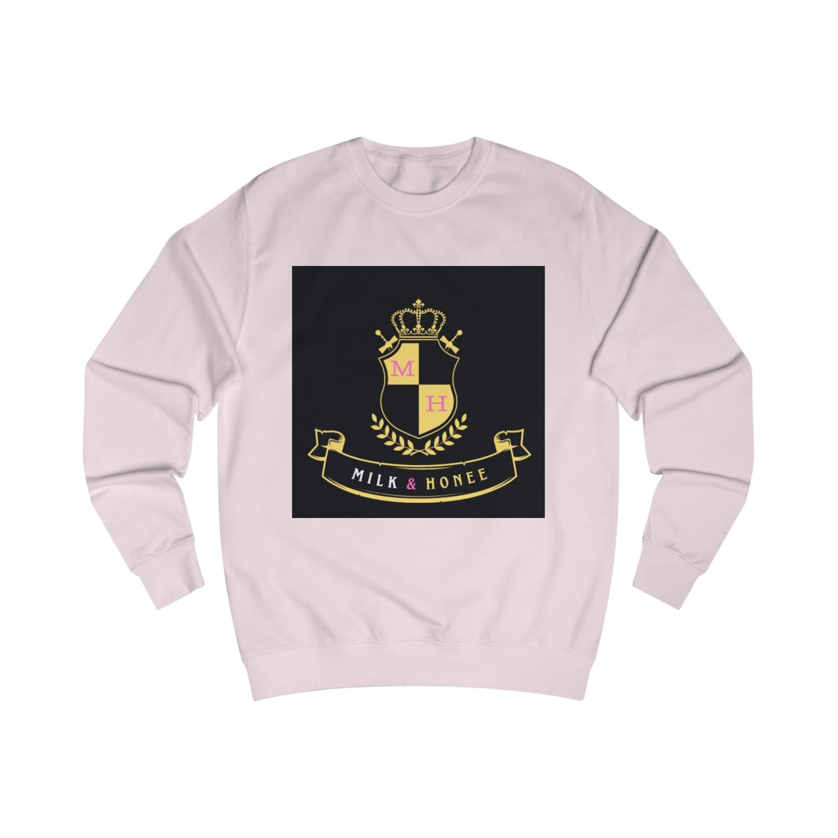 "Milk & Honee" QUEEN'S CREST Crewneck