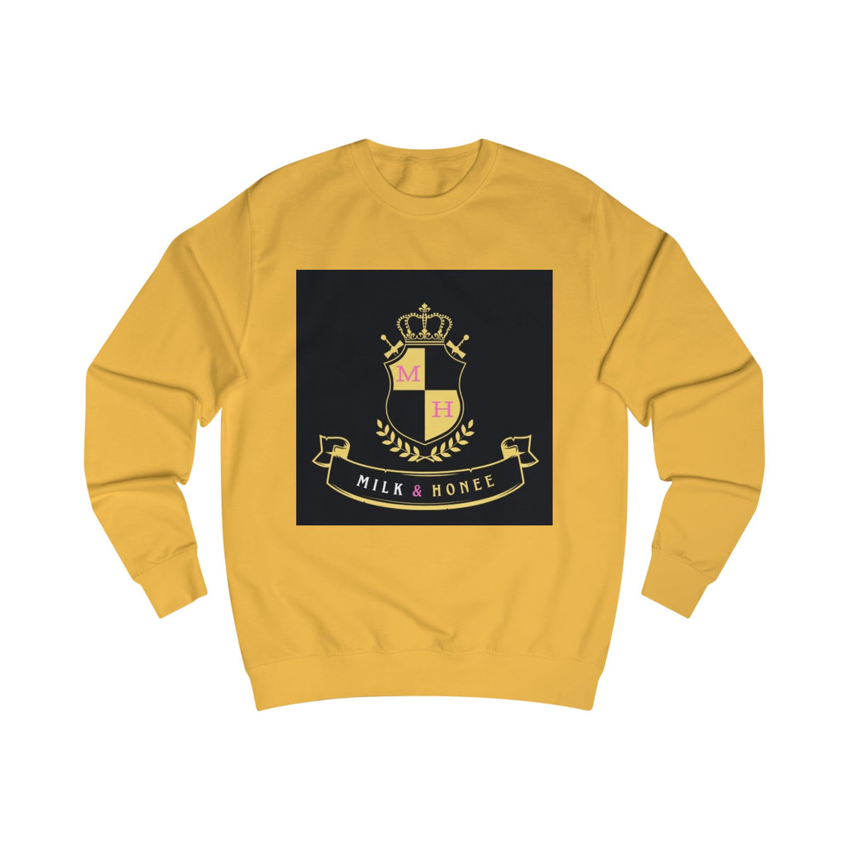 "Milk & Honee" QUEEN'S CREST Crewneck