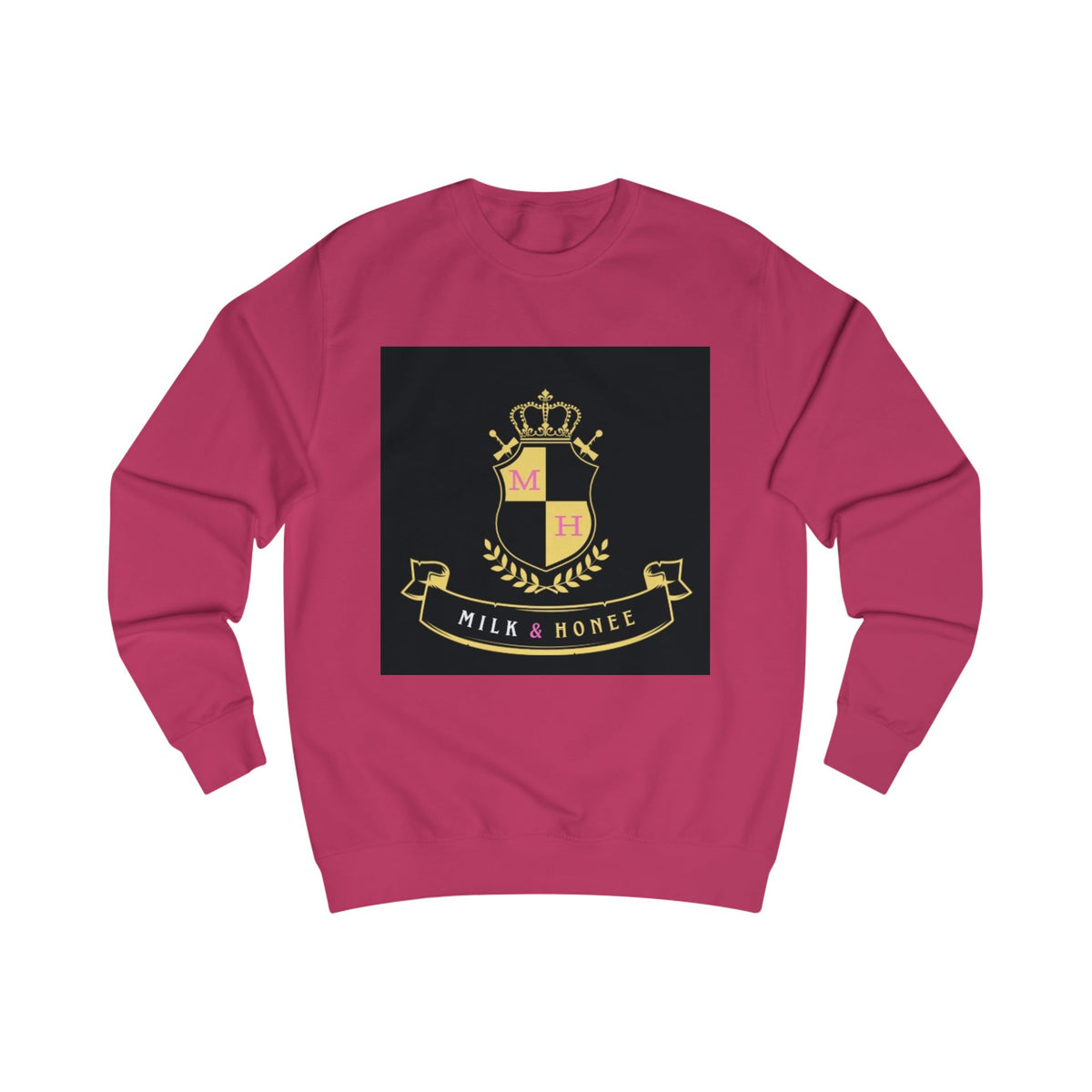 "Milk & Honee" QUEEN'S CREST Crewneck