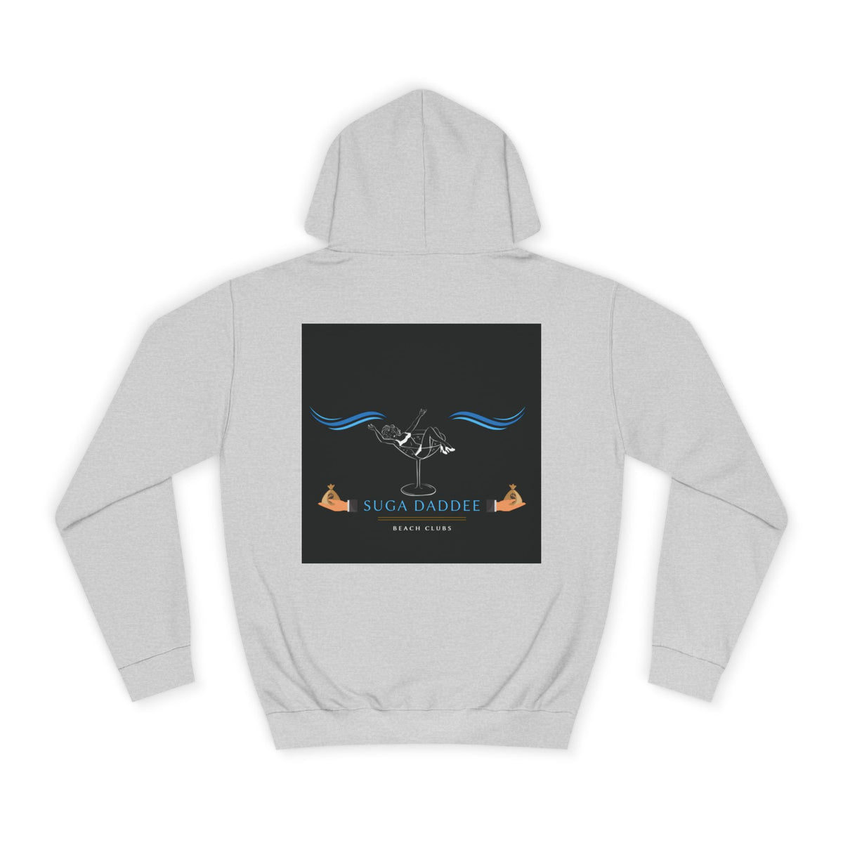 College Hoodie — Retro 'Beach Club' Graphic Pullover